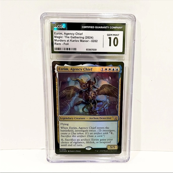 Ezrim, Agency Chief, Murders at Karlov Manor Rare Foil CGC 10 GEM MINT MTG
